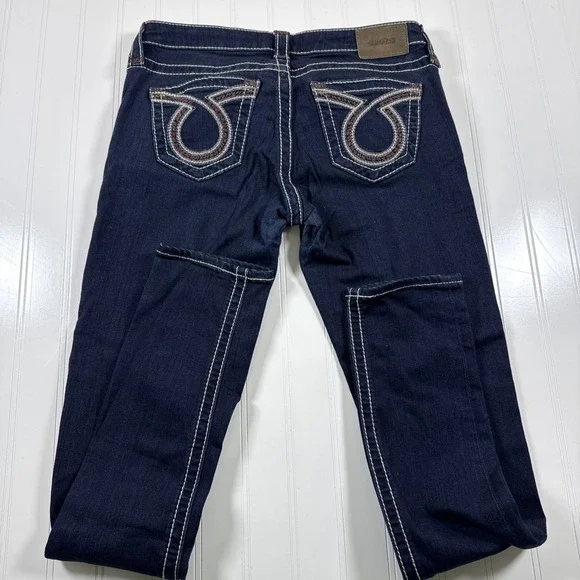 BIG STAR Western Jeans JENAE Skinny Dark Blue Stretch Denim Womens 29R - Picture 7 of 9